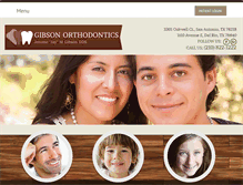 Tablet Screenshot of gibsonorthodontics.net